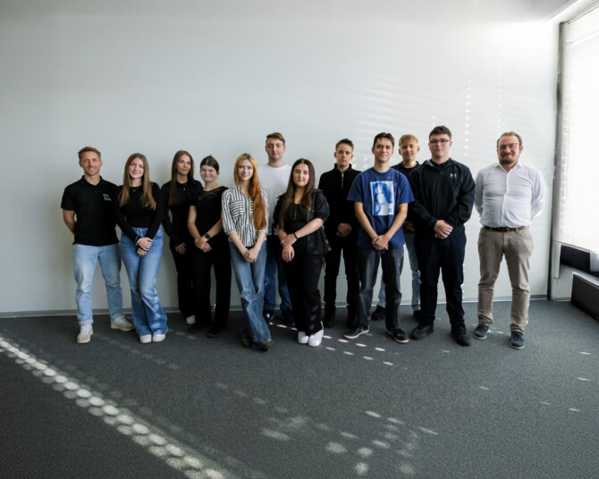 Zehn neue Lehrlinge starten bei Kellner & Kunz mit einem Kennenlerntag.