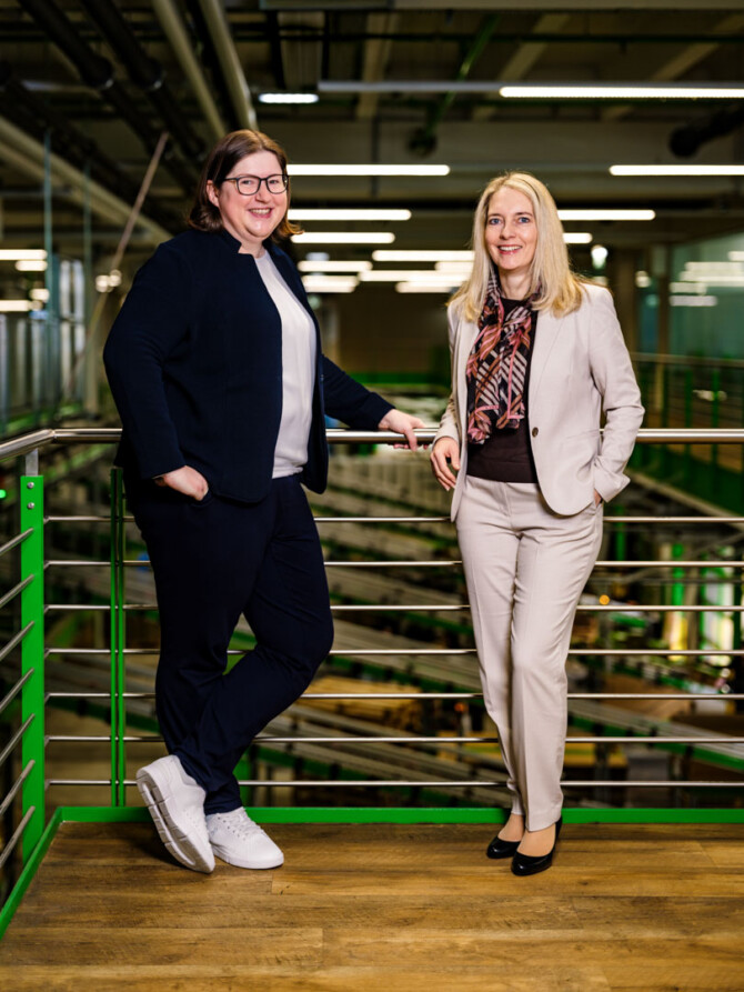 Admira Bardak (Leitung Controlling) und Laetitia Asamer (Leitung Personalmanagement), Kellner & Kunz AG.