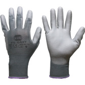 RECA Handschuh PU Grey, Gr. 9