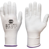 RECA Handschuh Pu Cut 3, White, Gr. 10