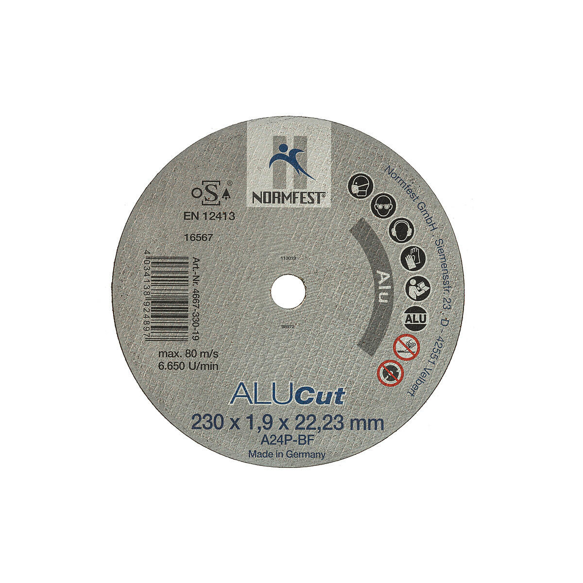 TRENNSCHEIBE ALU 115x10x22 V50 | Kellner and Kunz online shop